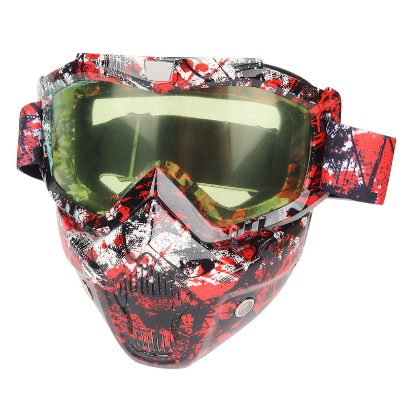 Mountain Biking Helmet - Motorbril, maskers, off-road motorfiets ademende volledige