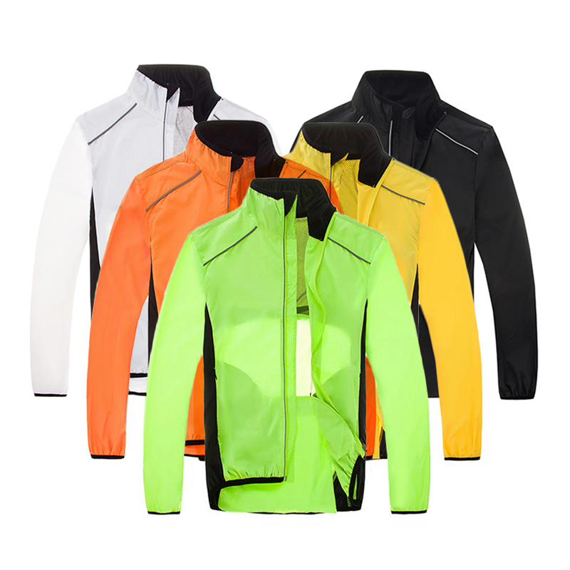 Mountain Biking Rain Jacket - Oranje windfietsjack mtb mountainbike heren droge