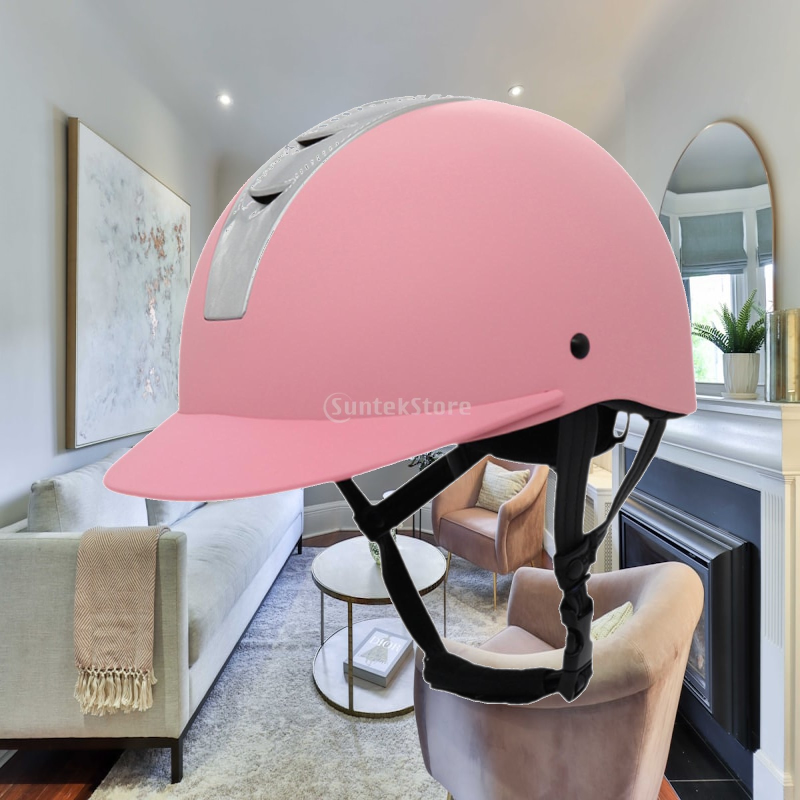 Mountain Biking Helmet - Comfortabele paardrijhelm met wasbare voering, beschermende