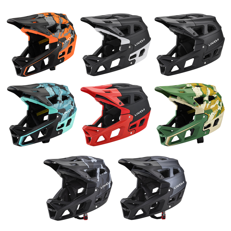 Mountain Biking Full Face Helmet - Full Face Mountainbike Helm Volwassen Race