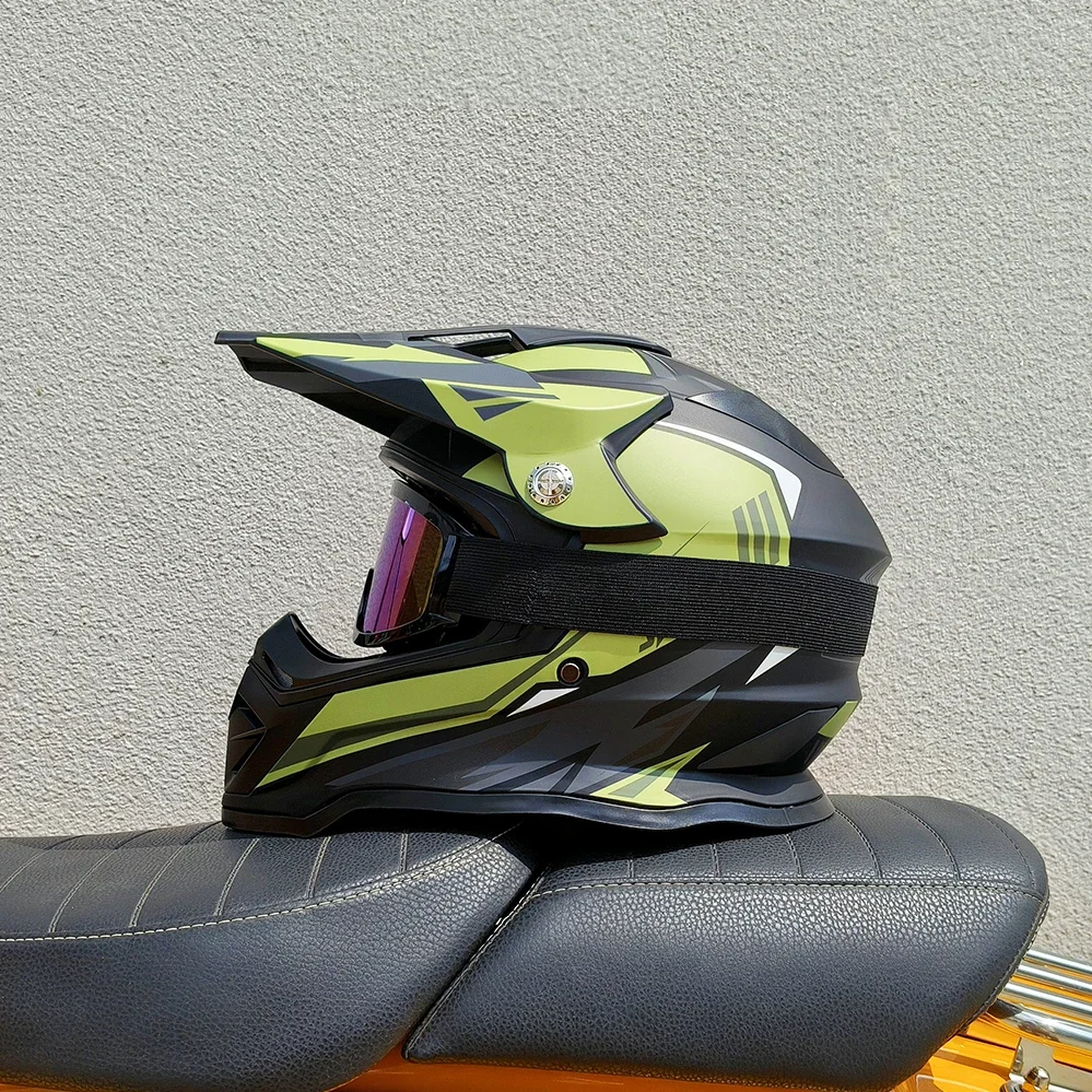 Mountain Biking Full Face Helmet - Professionele volgezichts mountainbikehelm voor volwassenen, geschikt