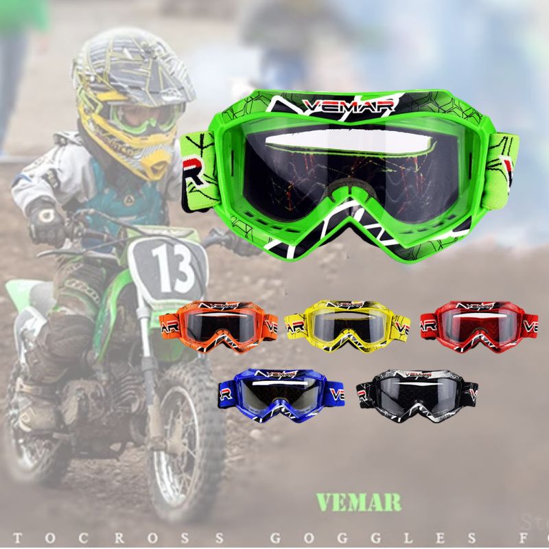 Mountain Biking Helmet - Vemar Motorbril Kinderen Kind Motorbike Racing