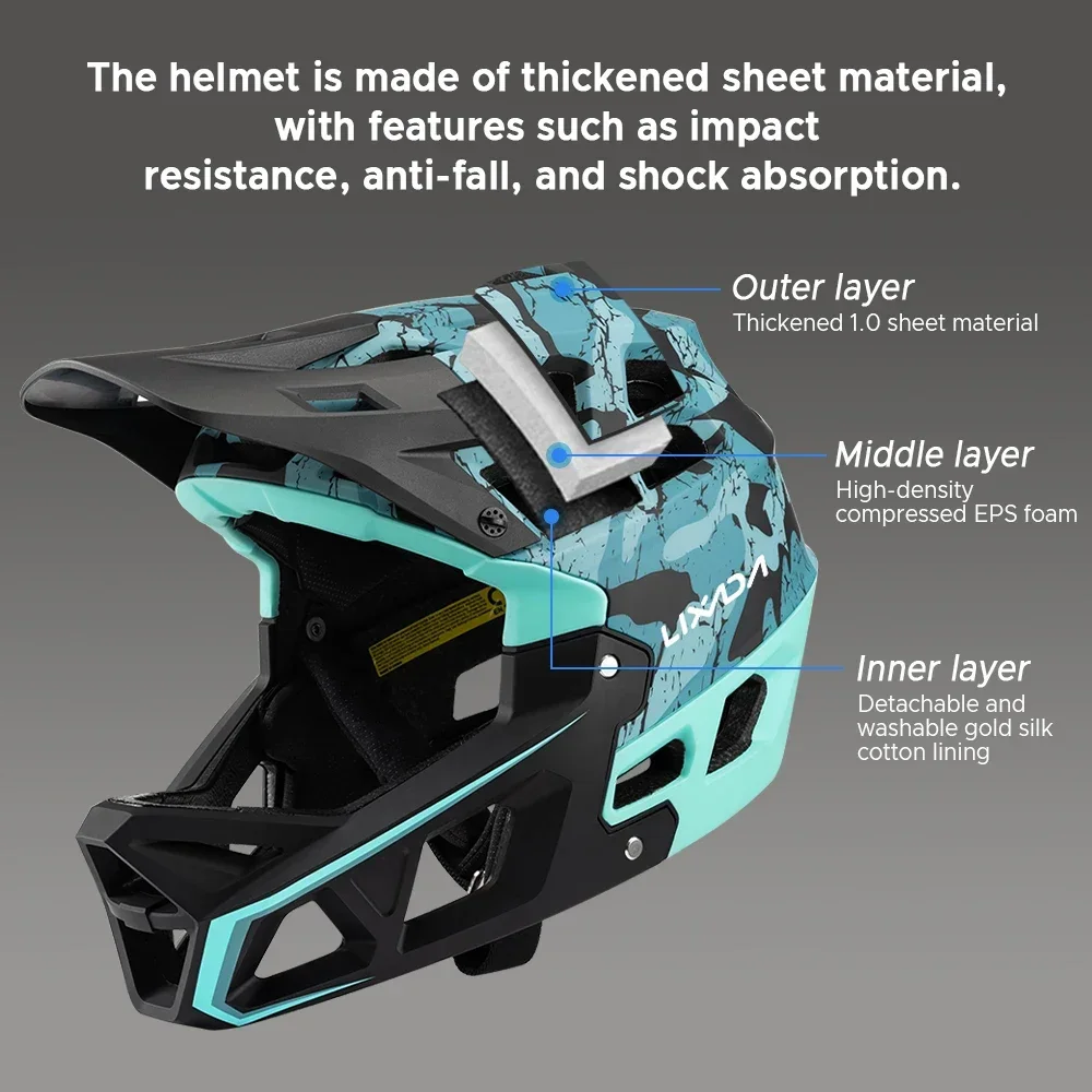 Mountainbike veiligheidsfietsu - Mountain Biking Full Face Helmet recensie en prijs