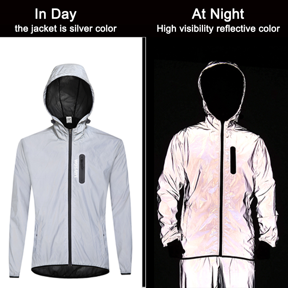 WOSAWE Volledig reflecterende  - Mountain Biking Rain Jacket recensie en prijs
