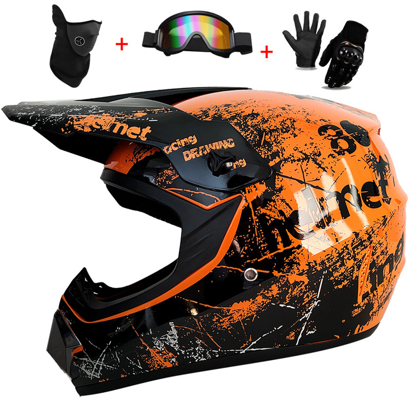 3-delige kinder off-road helm, - Mountain Biking Full Face Helmet recensie en prijs
