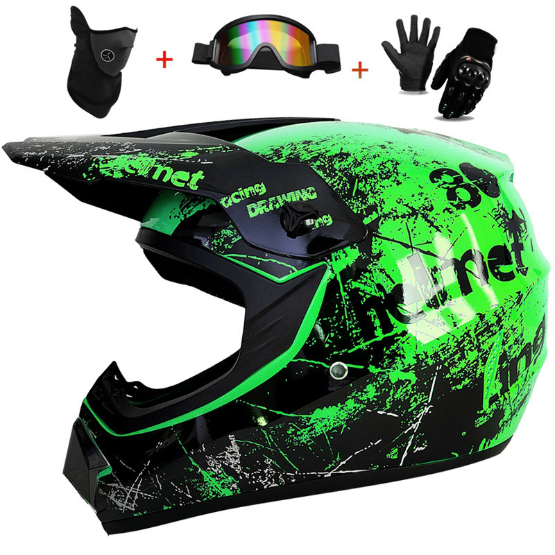 3-delige kinder off-road helm, - Mountain Biking Full Face Helmet recensie en prijs