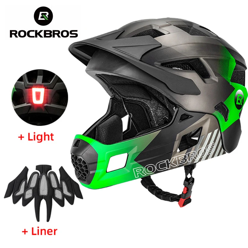ROCKBROS Kinderen Afneembare V - Mountain Biking Full Face Helmet recensie en prijs