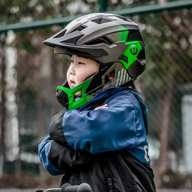 ROCKBROS Kinderen Afneembare V - Mountain Biking Full Face Helmet recensie en prijs