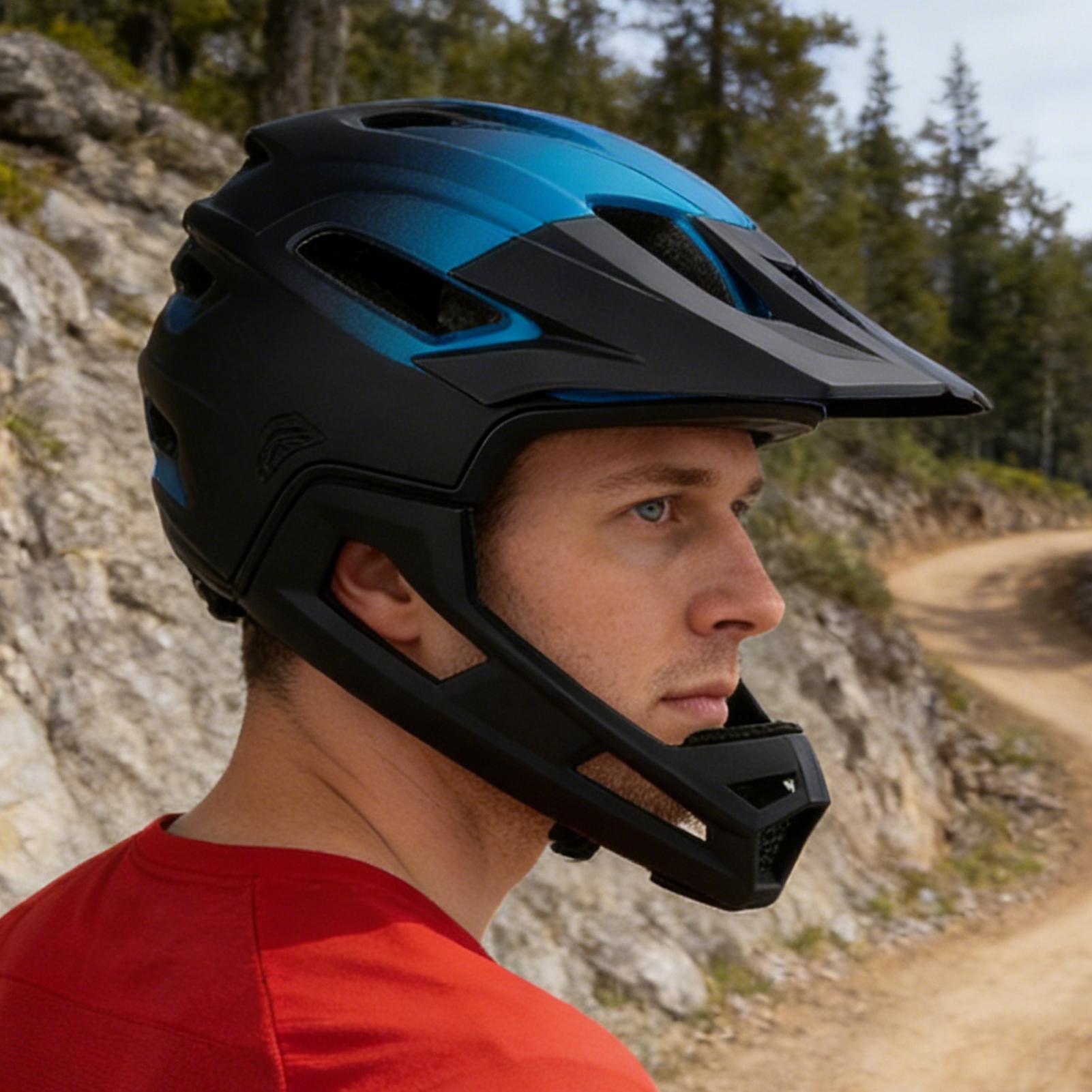 Afneembare fietshelm met volle - Mountain Biking Full Face Helmet recensie en prijs
